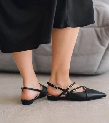Босоніжки Osso Bianco OB/10041 Чорний Шкіра - Фото 7