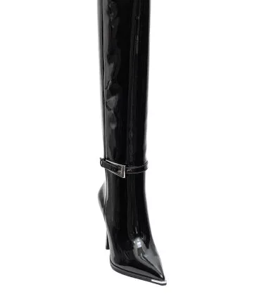 Чоботи Osso Bianco OB/652 Чорний Шкіра-Лак - Фото 5