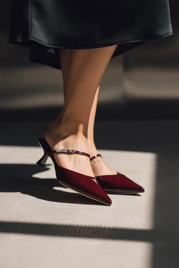 Босоніжки Osso Bianco OB/05-07 Бордовый Шкіра-Лак - Фото 6